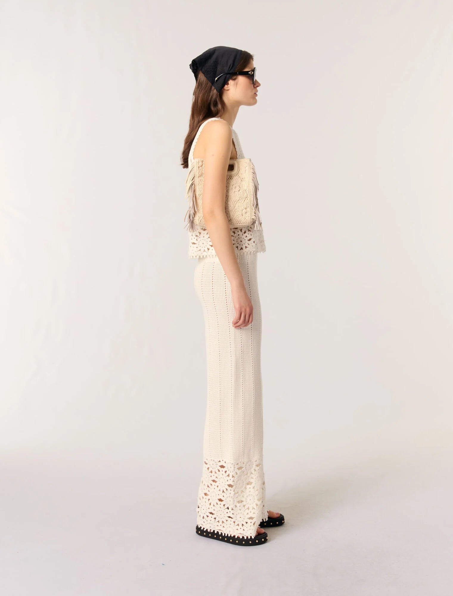 White-Crochet vest top