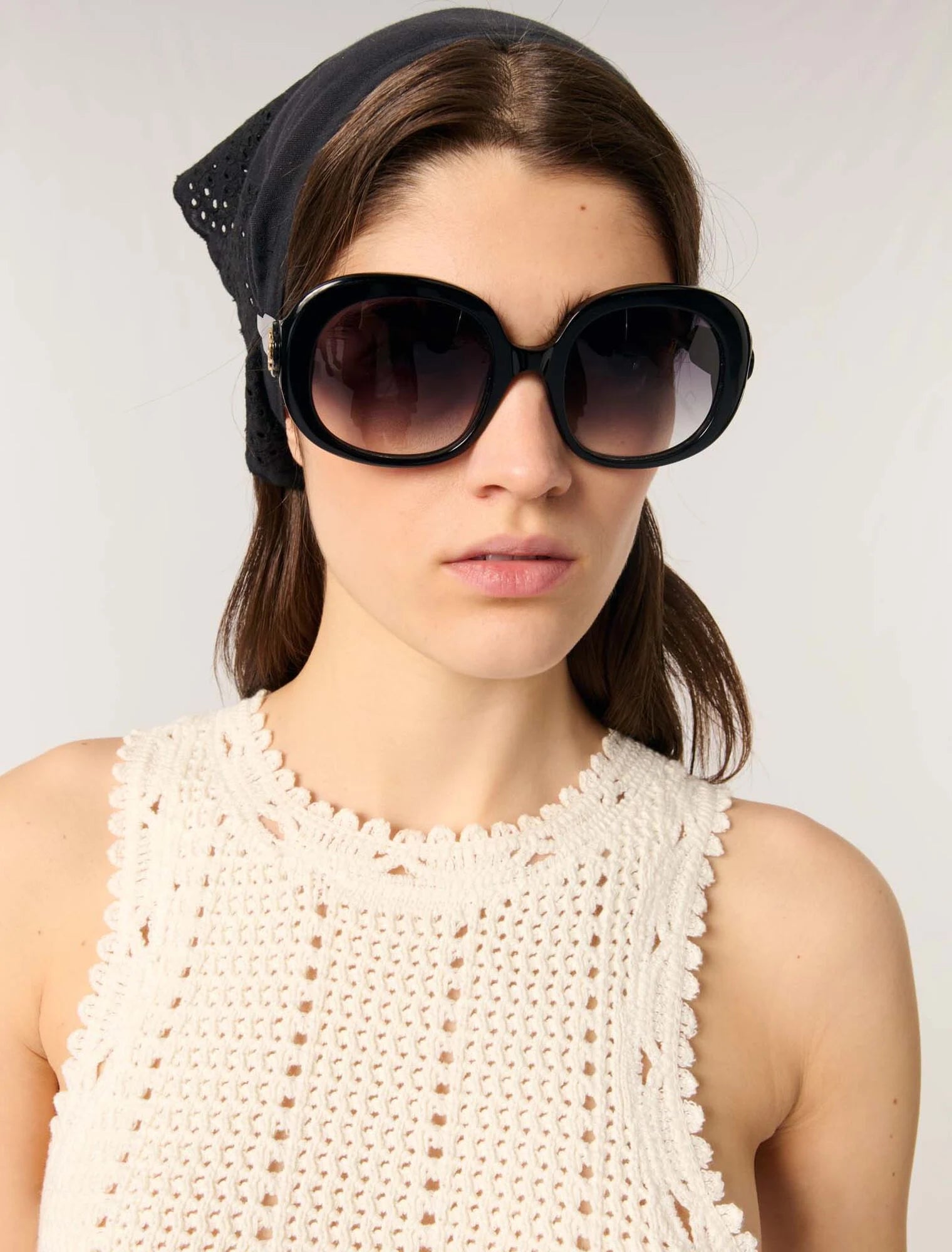 White-Crochet vest top