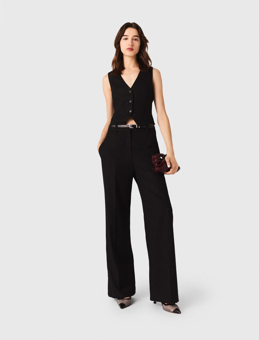 Diamanté tailored jacket Black