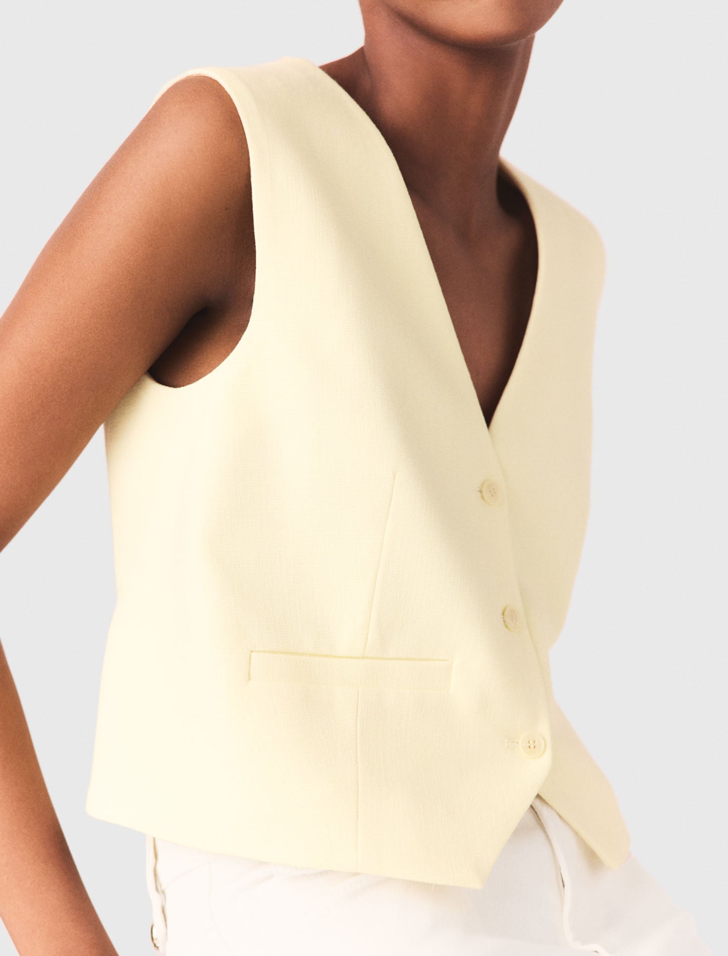 Tailored Jacket Pale Yellow