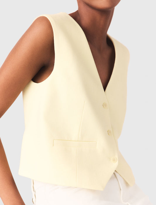 Tailored Jacket Pale Yellow
