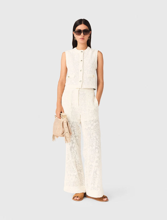 Guipure Lace Jacket Ecru