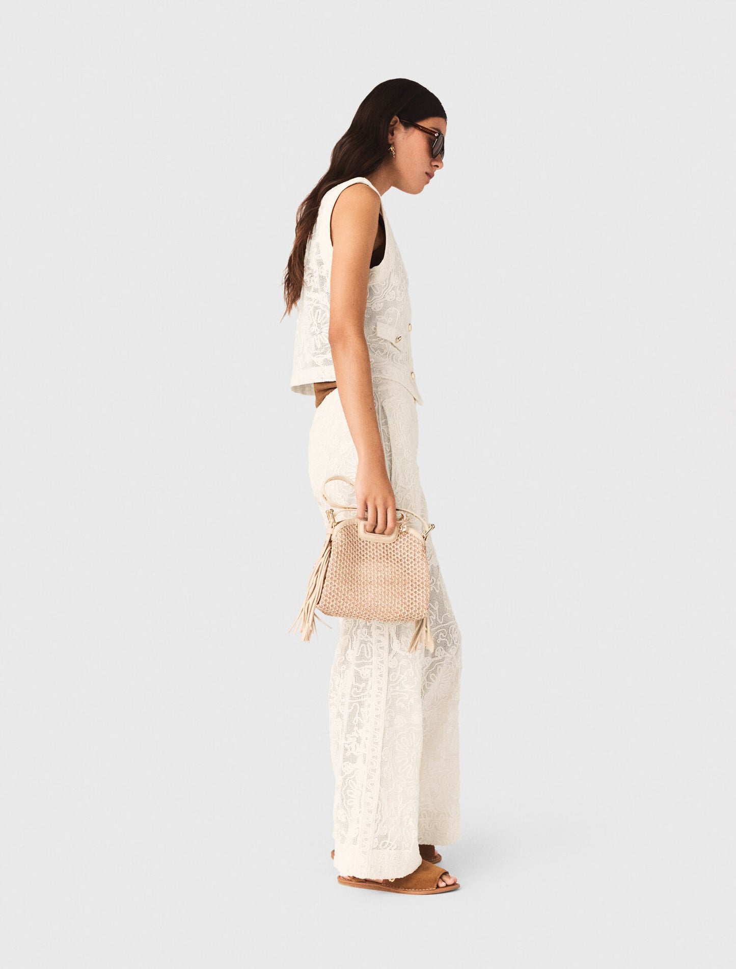 Guipure Lace Jacket Ecru