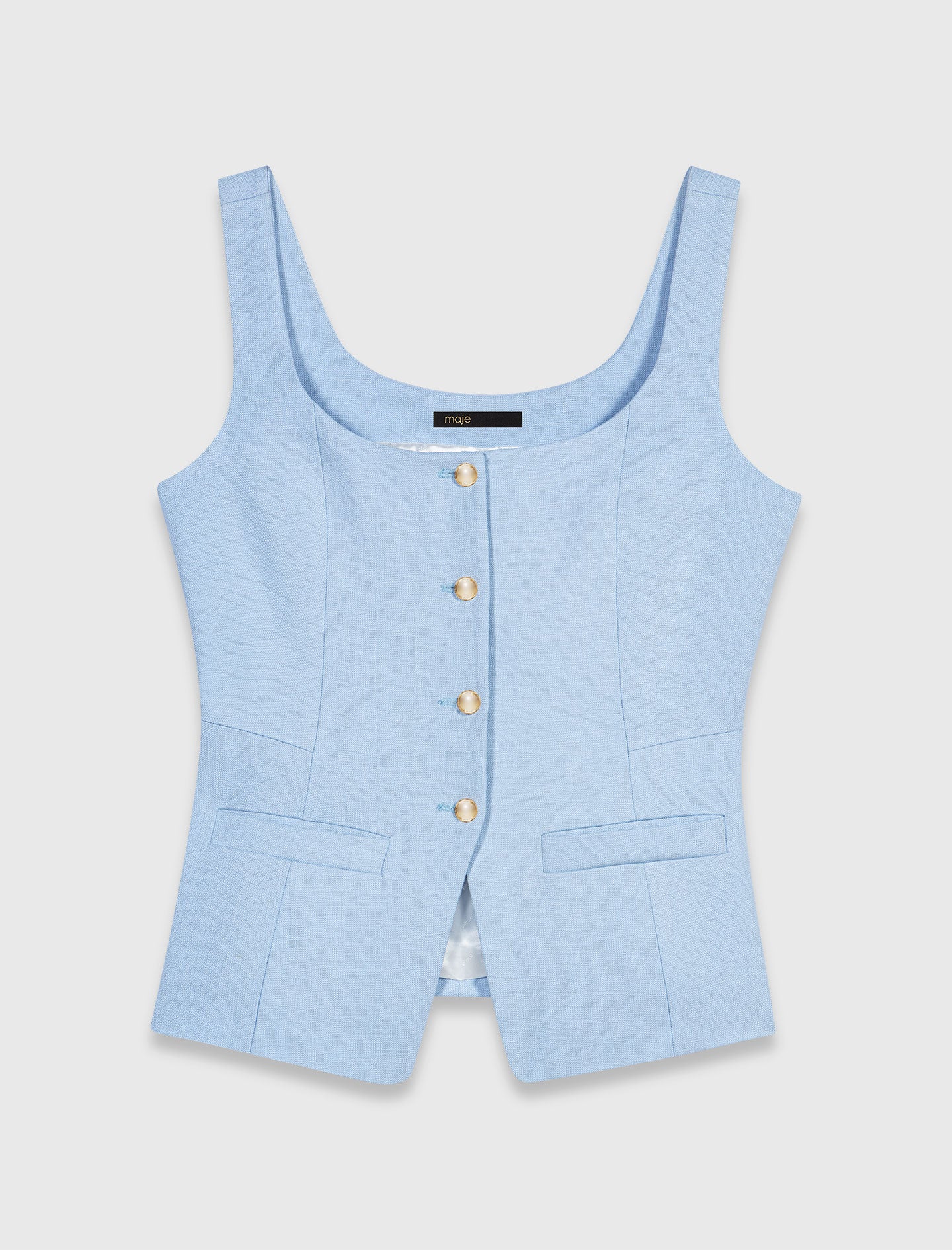Long Tailored Jacket Blue Sky
