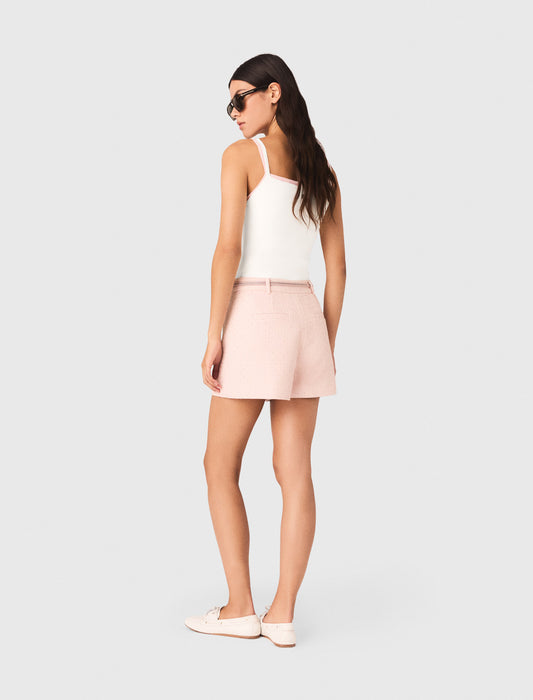 High Straight-Neck Top White