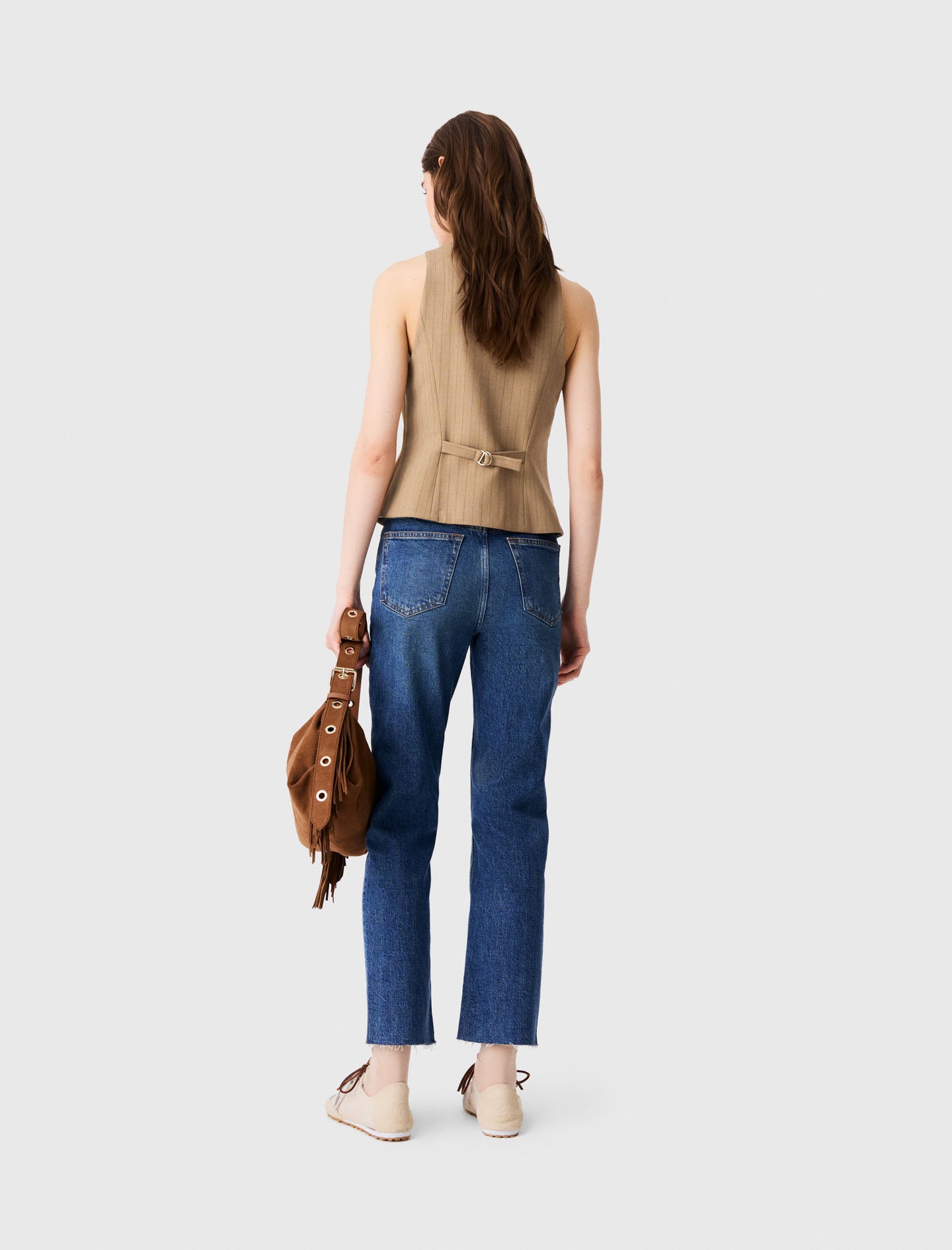 Long tailored jacket Beige