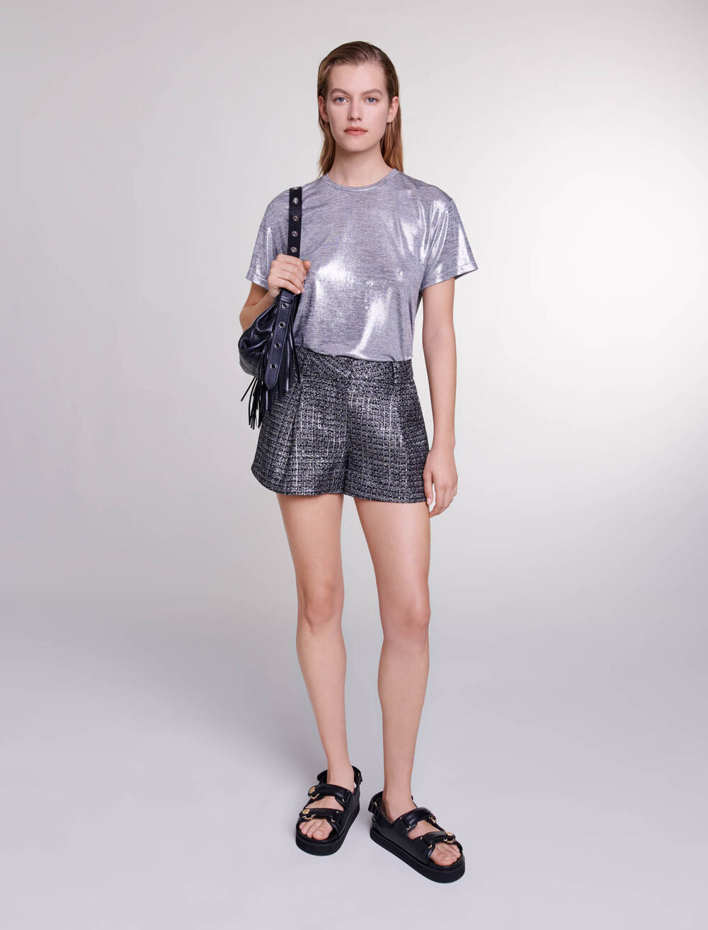 Silver-featured-Lame T-shirt