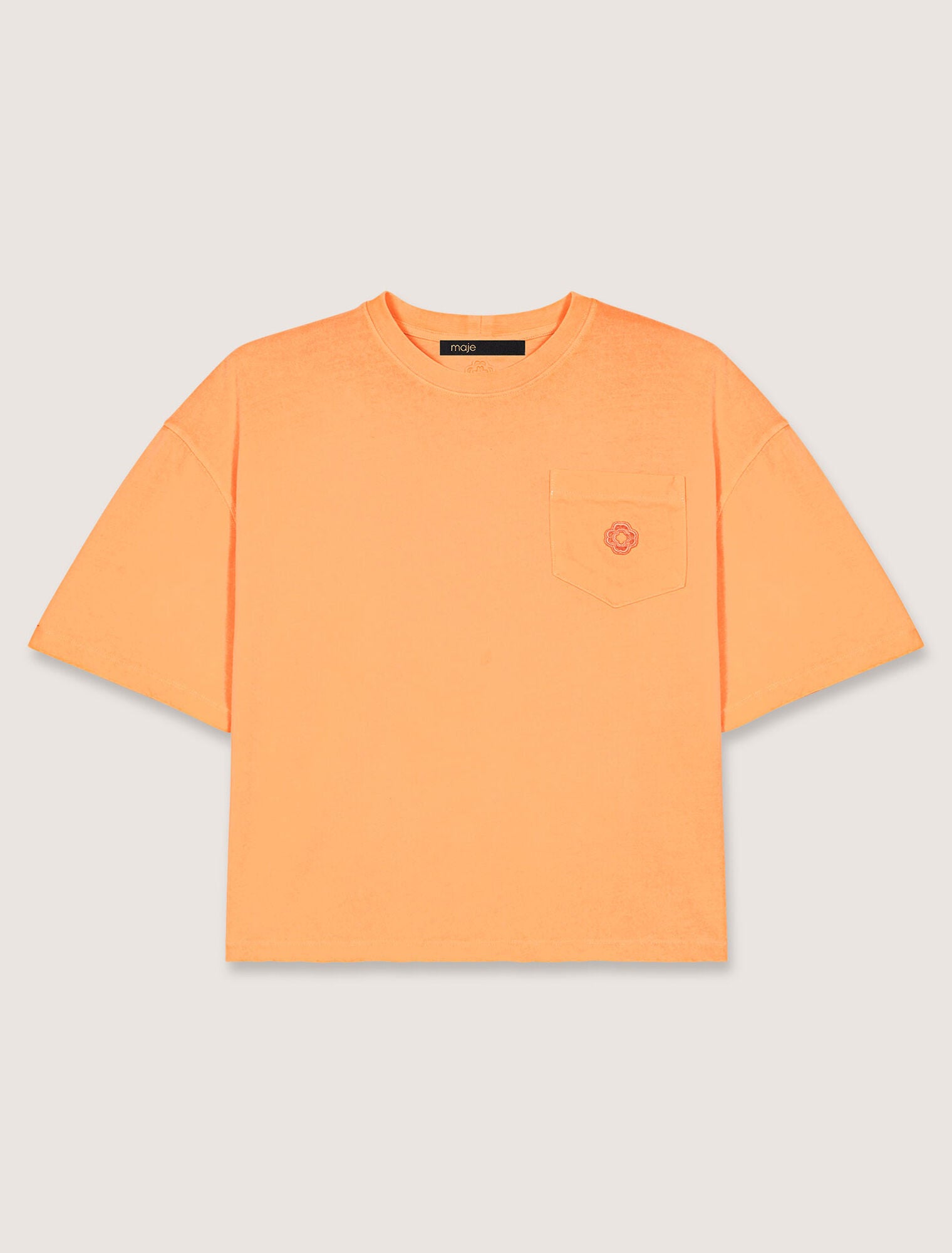 T-shirt with logo jewel detail
