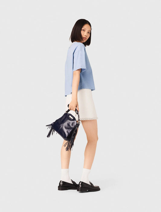 Jewellery Neck T-Shirt Blue Sky