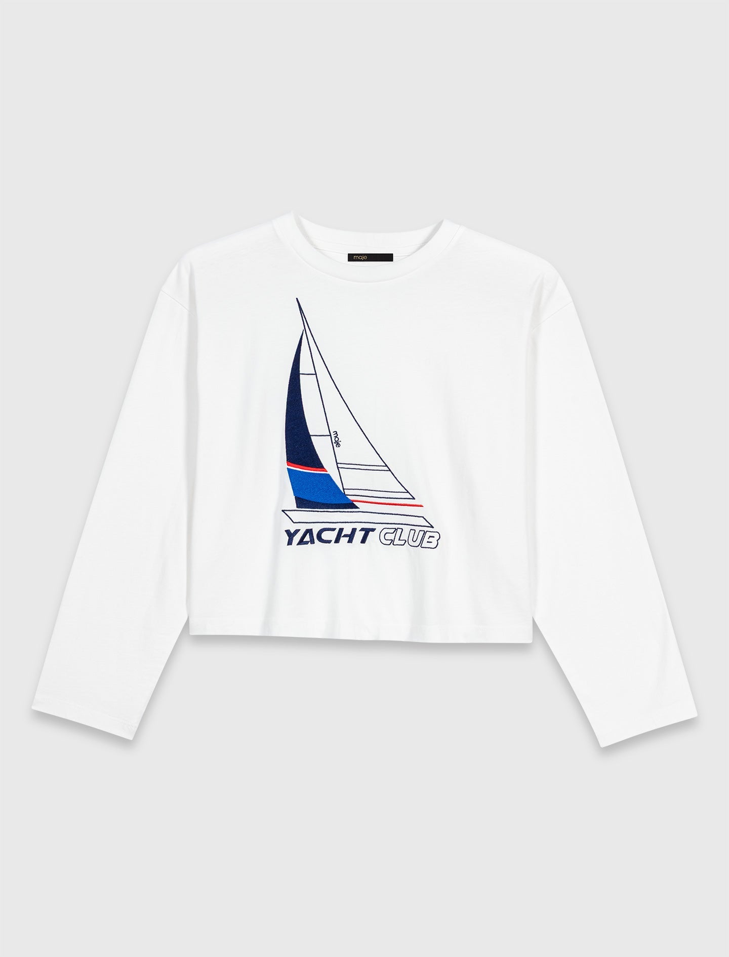 Boat Print T-Shirt WHITE