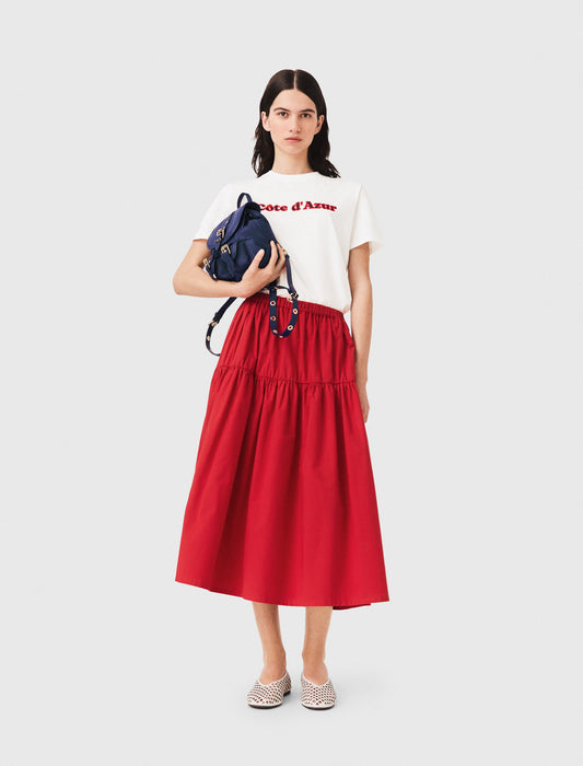 T-shirt with embroidery White