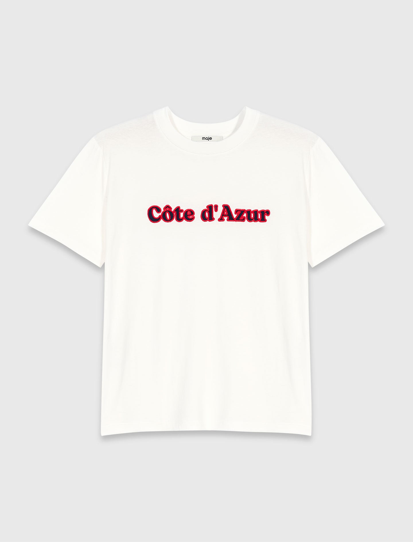 T-shirt with embroidery White