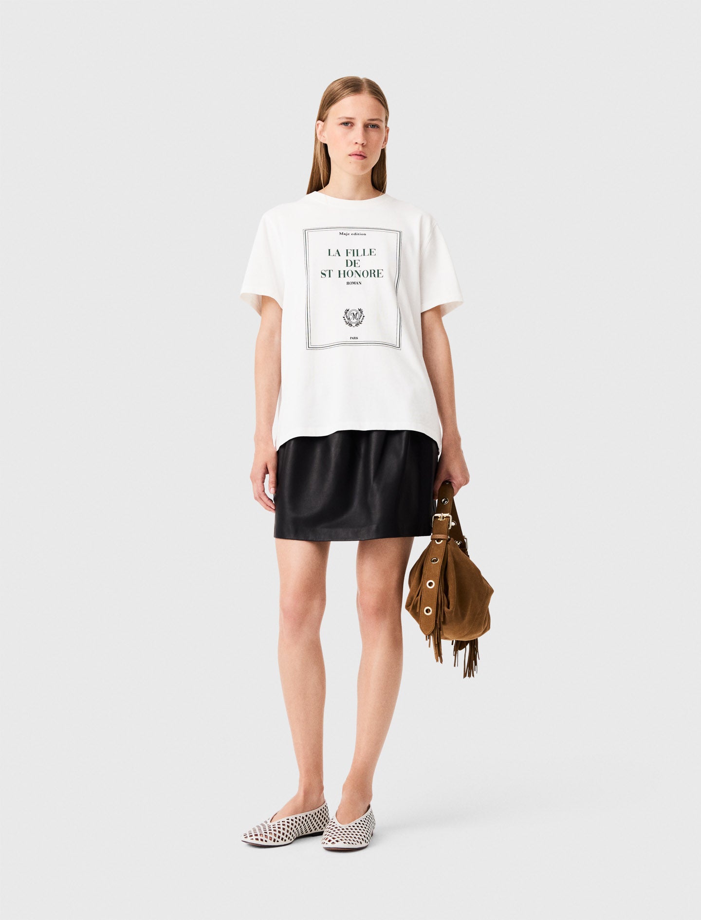 Oversized T-shirt with print White