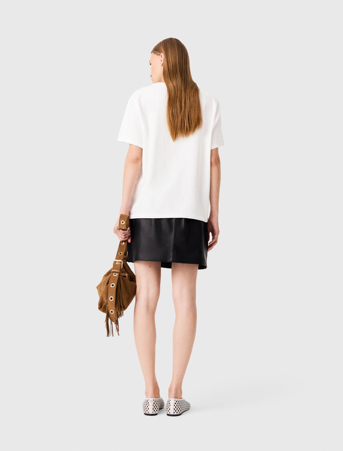 Oversized T-shirt with print White