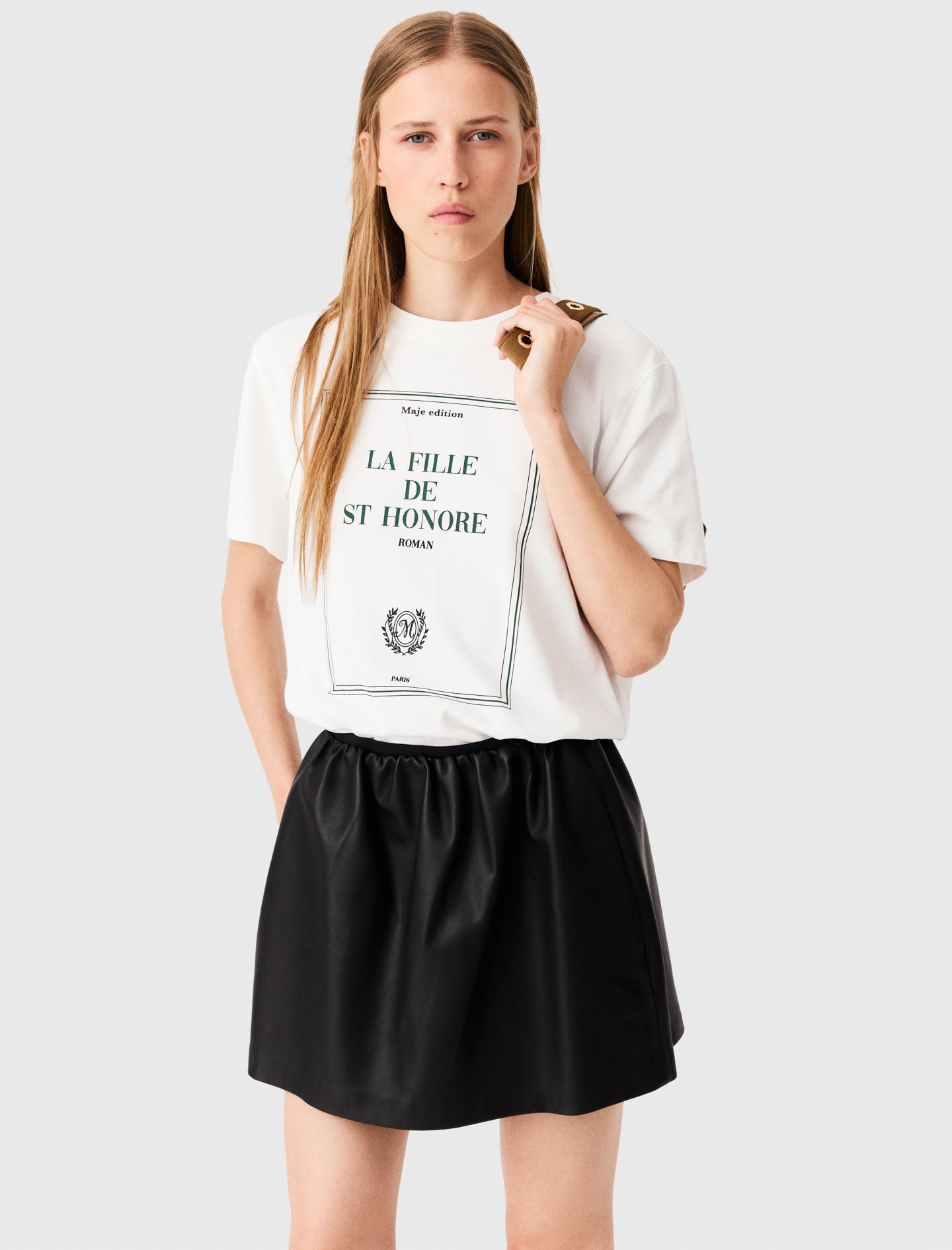 Oversized T-shirt with print White
