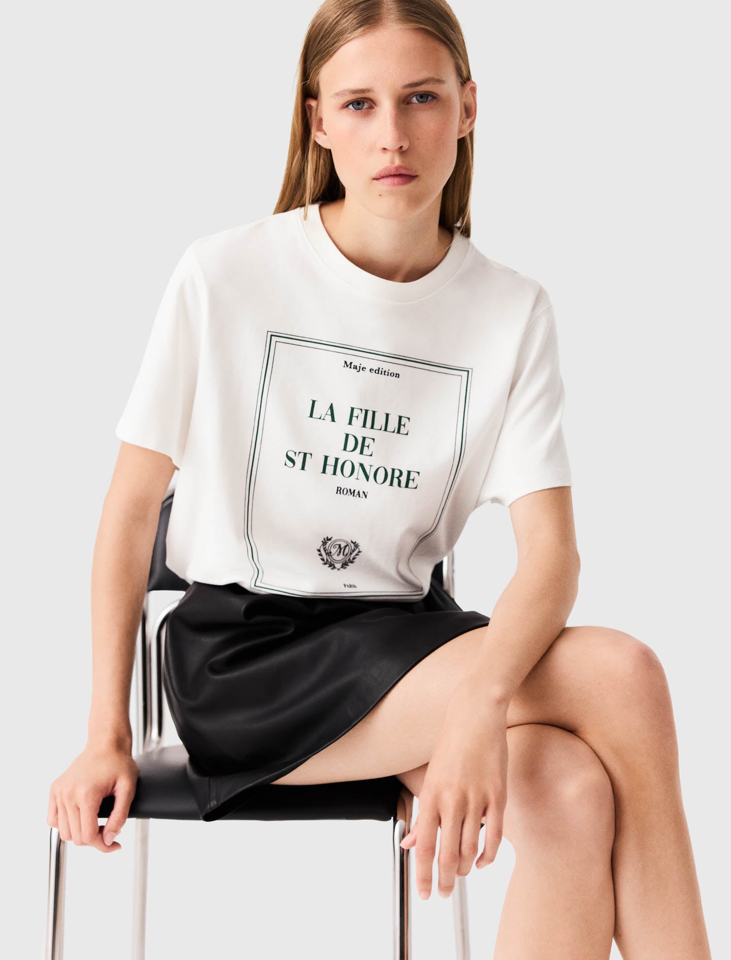 Oversized T-shirt with print White