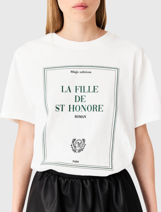 Oversized T-shirt with print White