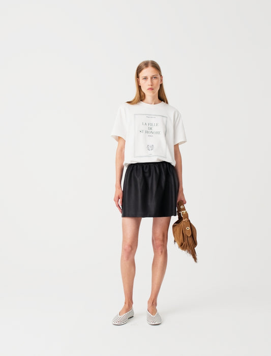 Oversized T-shirt with print White