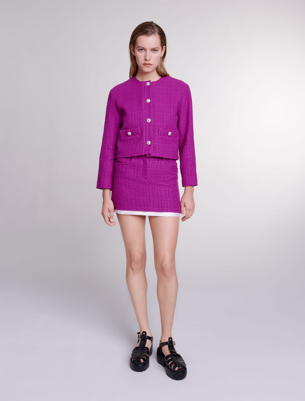 Fuchsia Pink-featured-Tweed Jacket