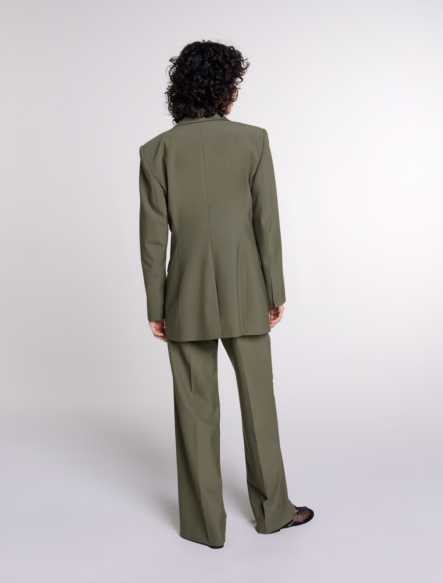 Khaki   Slim-fit suit jacket