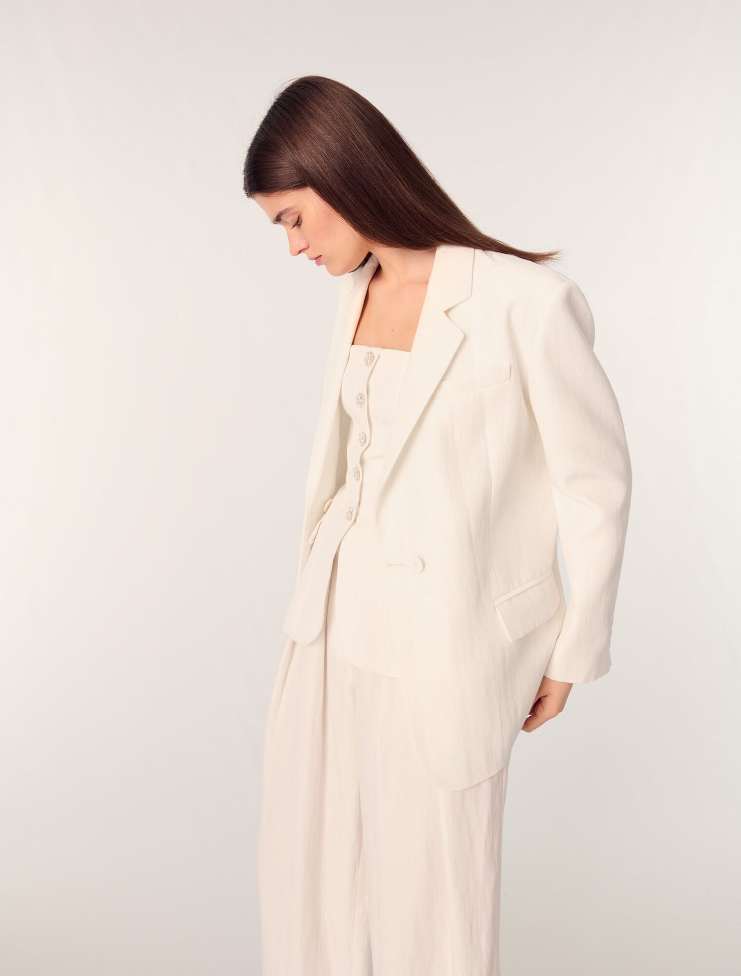 Ecru-Suit Jacket