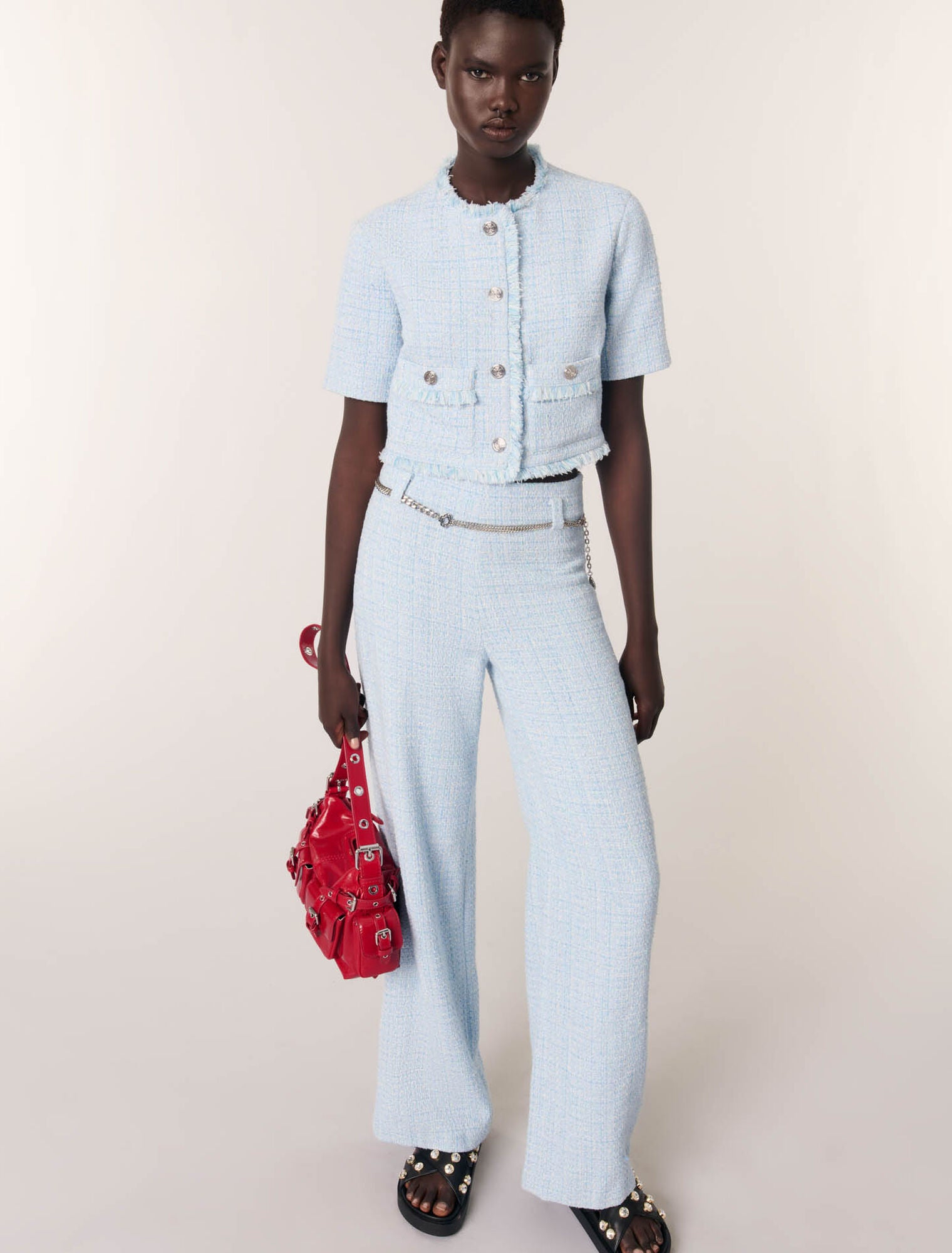 Blue Sky-Short tweed jacket