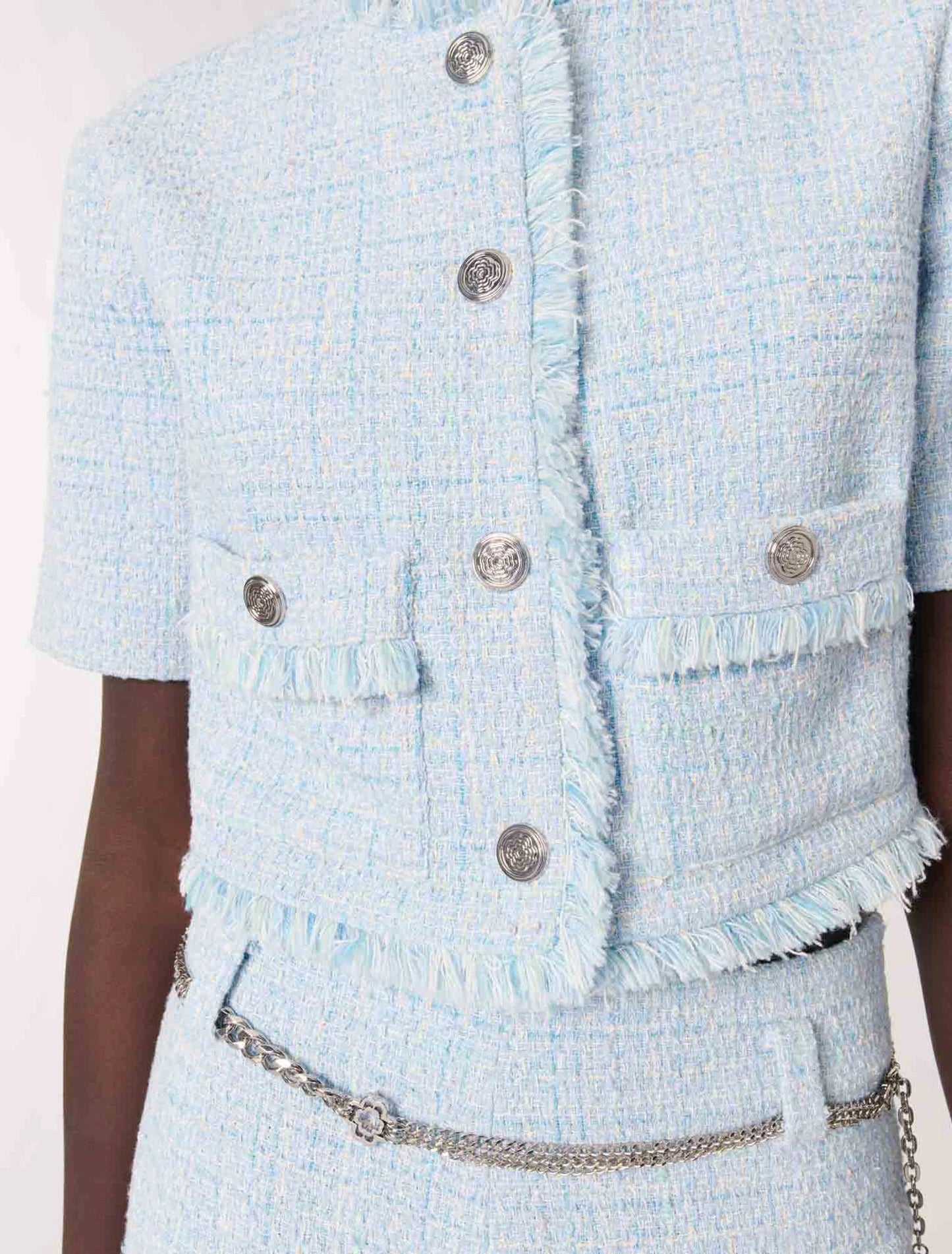 Blue Sky-Short tweed jacket