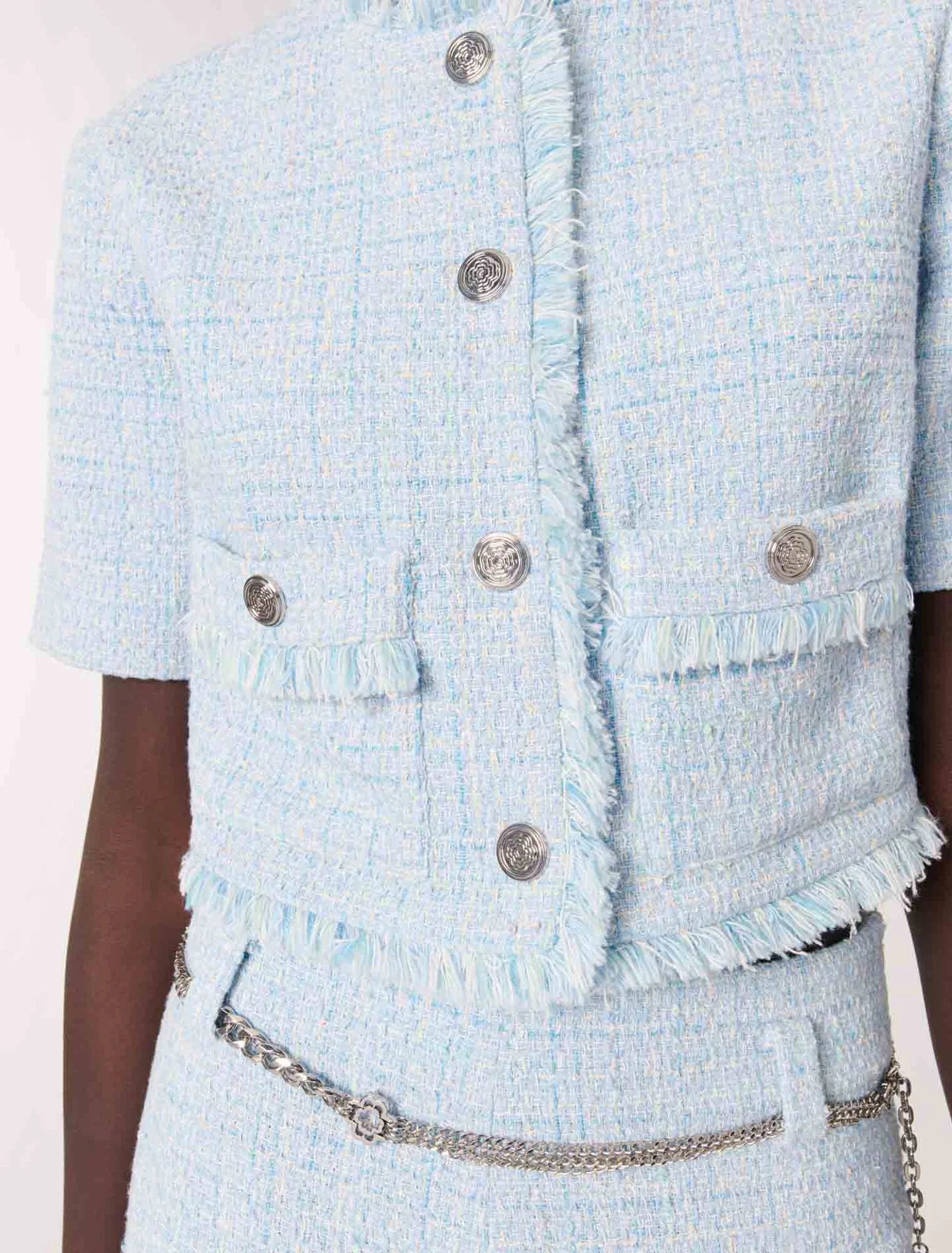 Blue Sky-Short tweed jacket