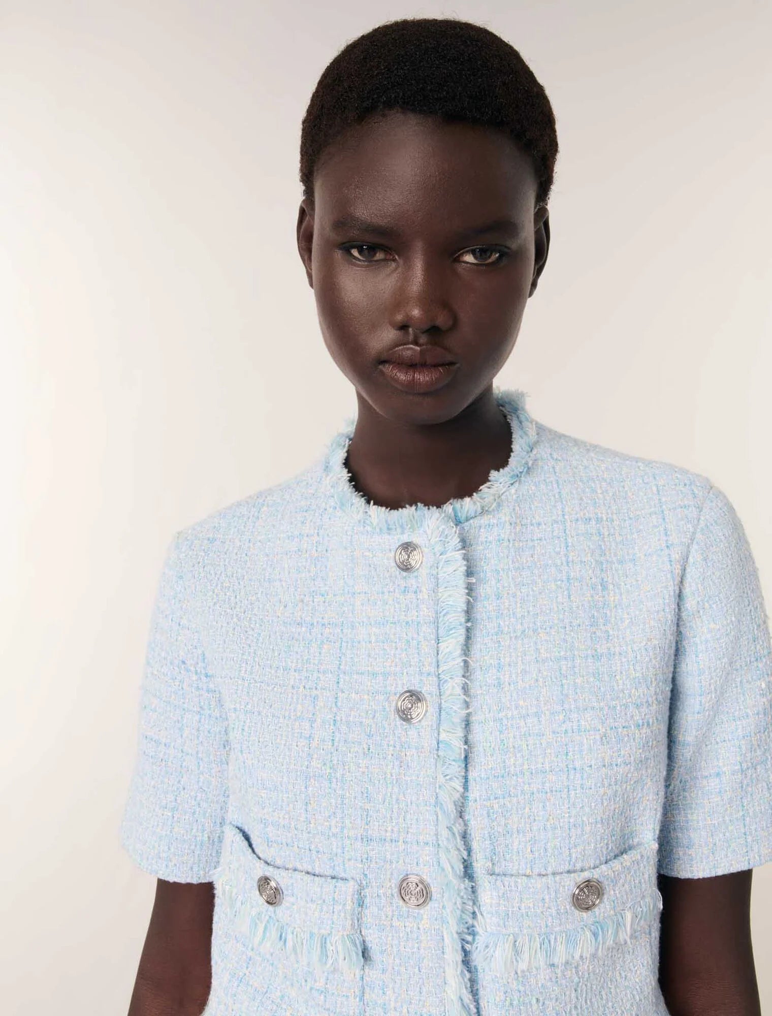 Blue Sky-Short tweed jacket