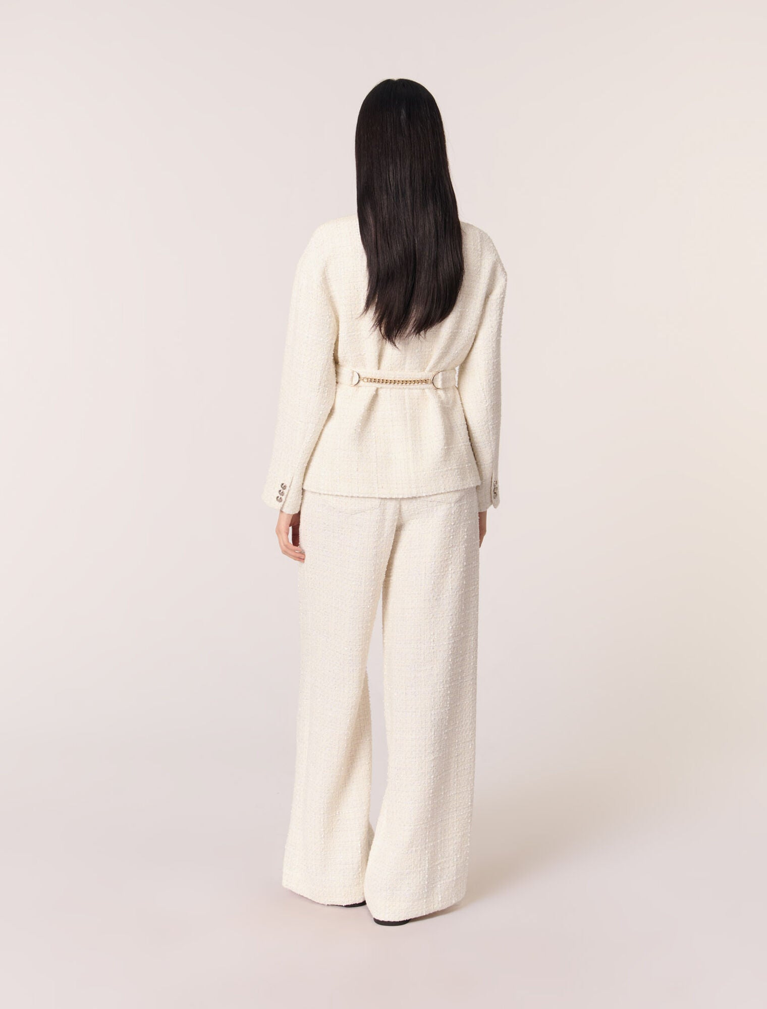 Buy Belted Tweed Jacket Online in Dubai | Maje UAE