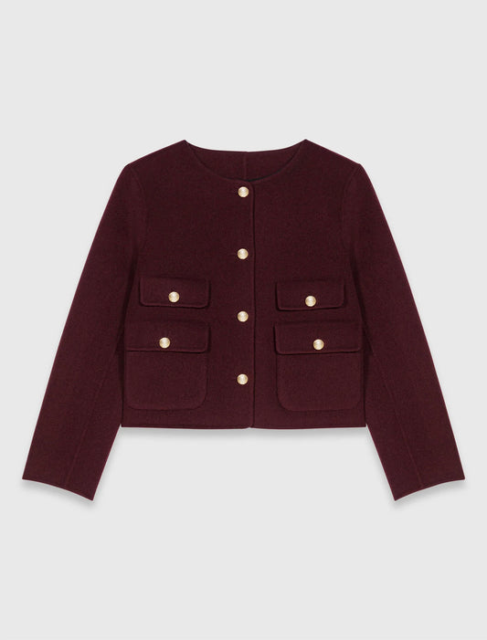 Reversible double-faced jacket Burgundy