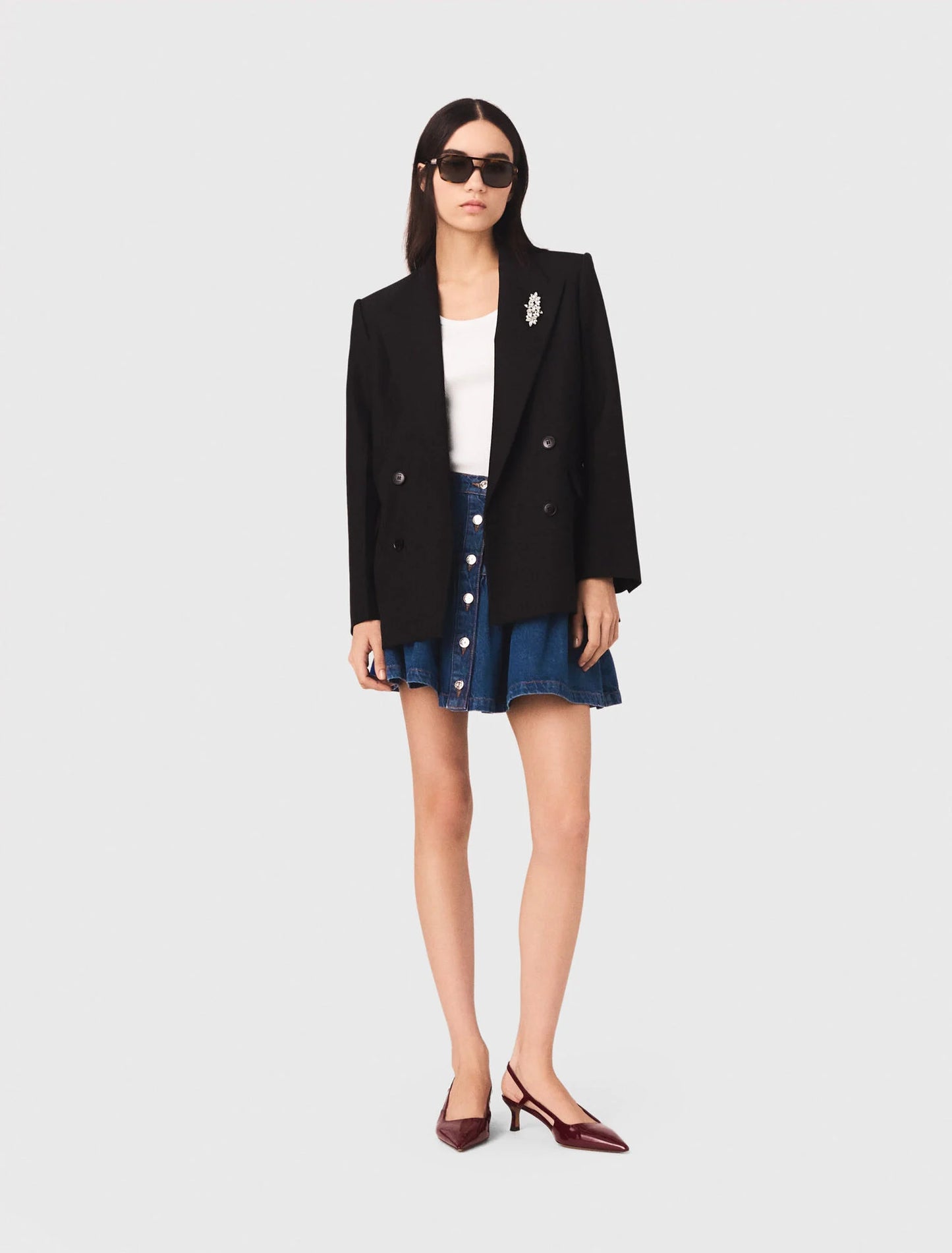 Double-breasted jacket Black