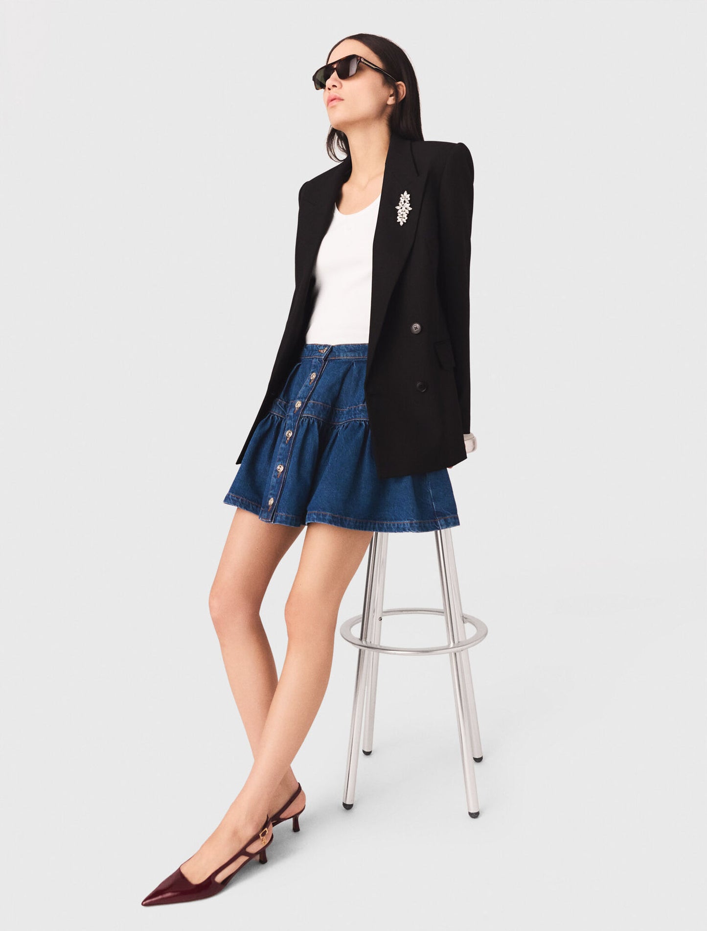 Double-breasted jacket Black