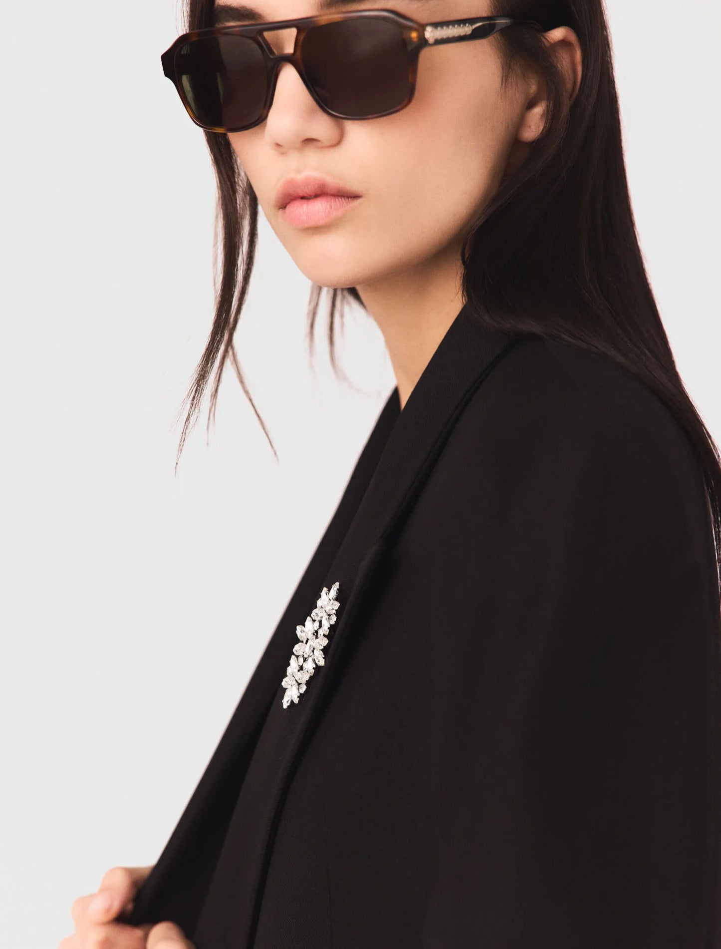 Double-breasted jacket Black