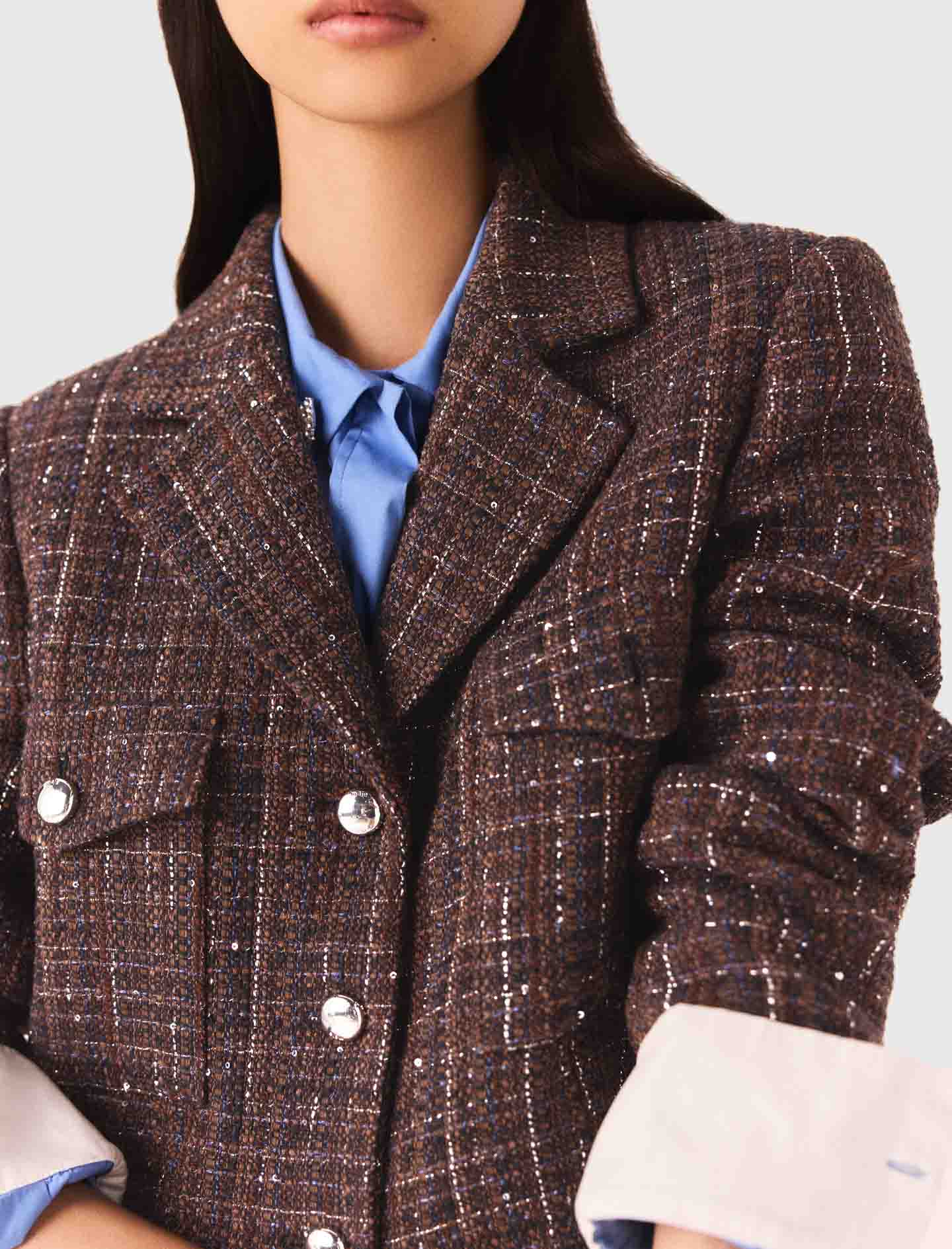 Short tweed jacket