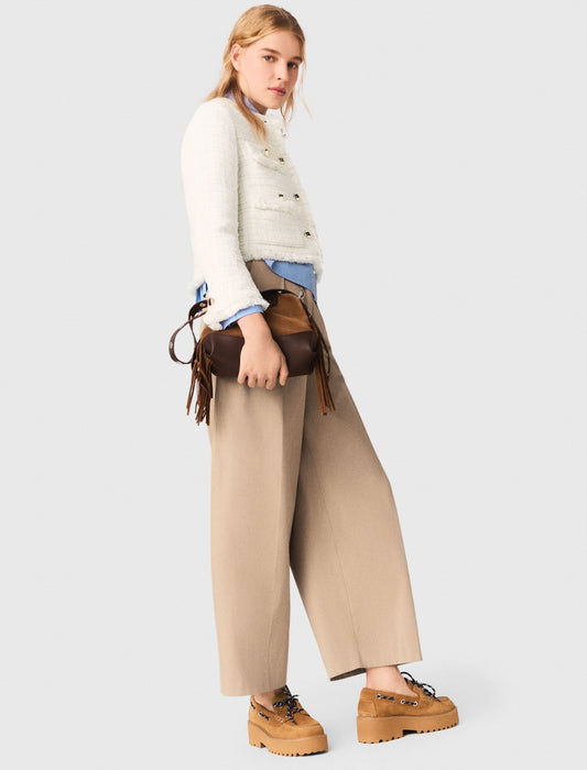 Short Tweed Jacket ECRU