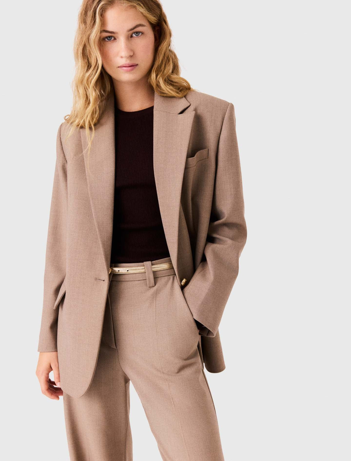 Suit Jacket Beige