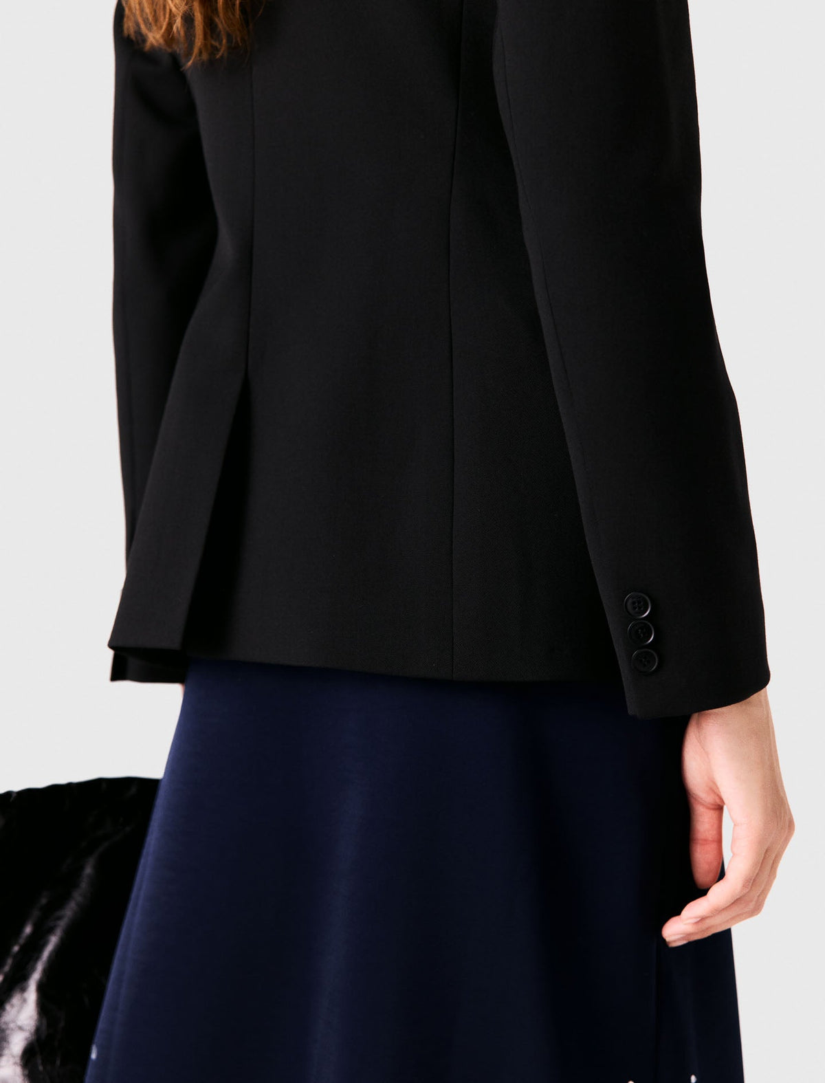 Slim-Fit Tuxedo Jacket Black