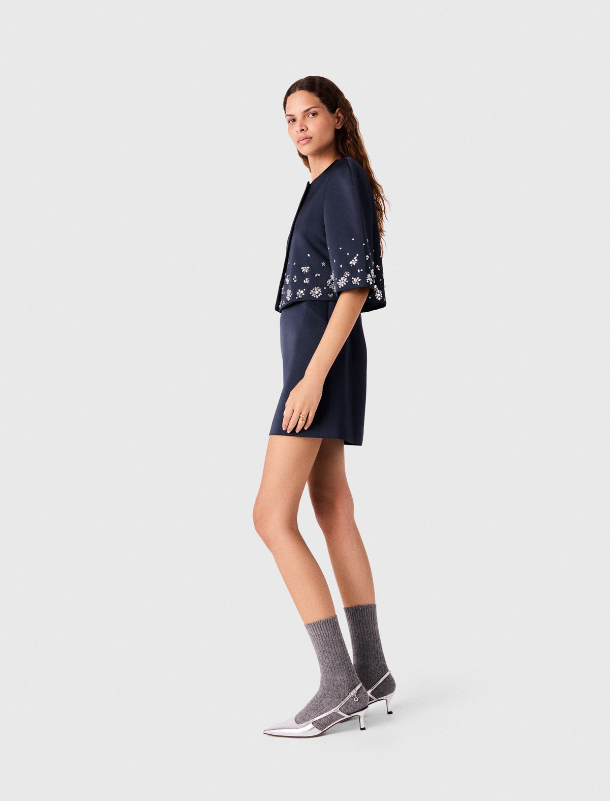 Maje Suit Blazer Navy