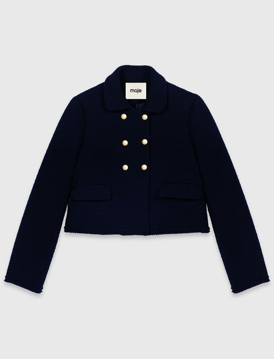 Short tweed jacket Navy