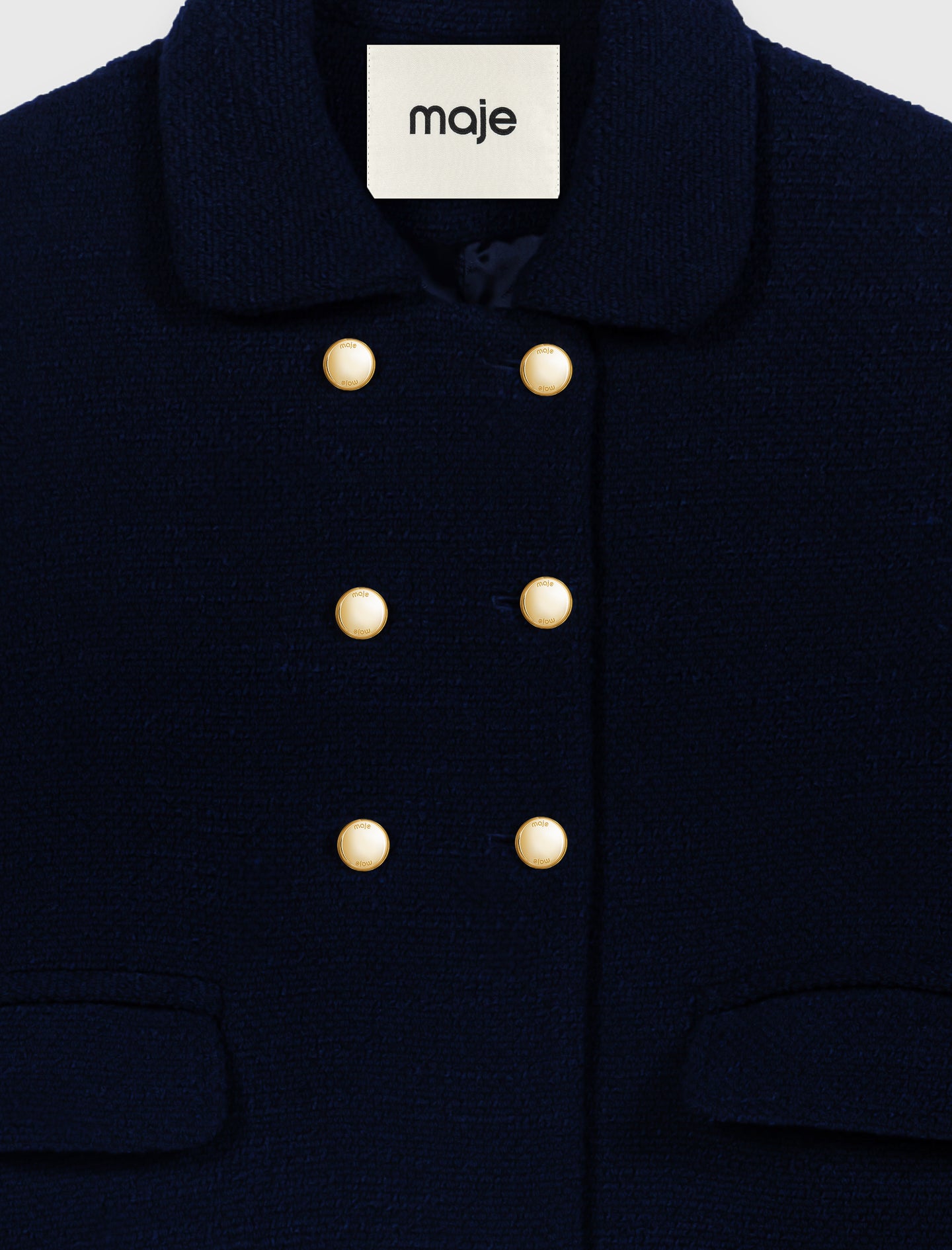 Short tweed jacket Navy