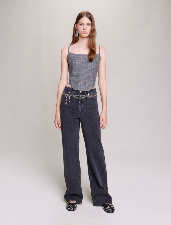 Black Baggy Jeans With Belt