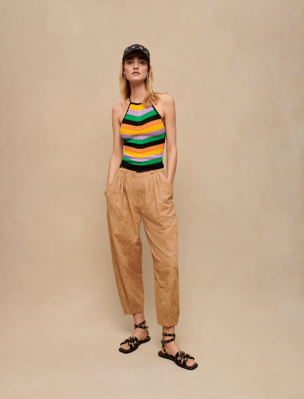 Multi-Coloured featured TOP EN CROCHET